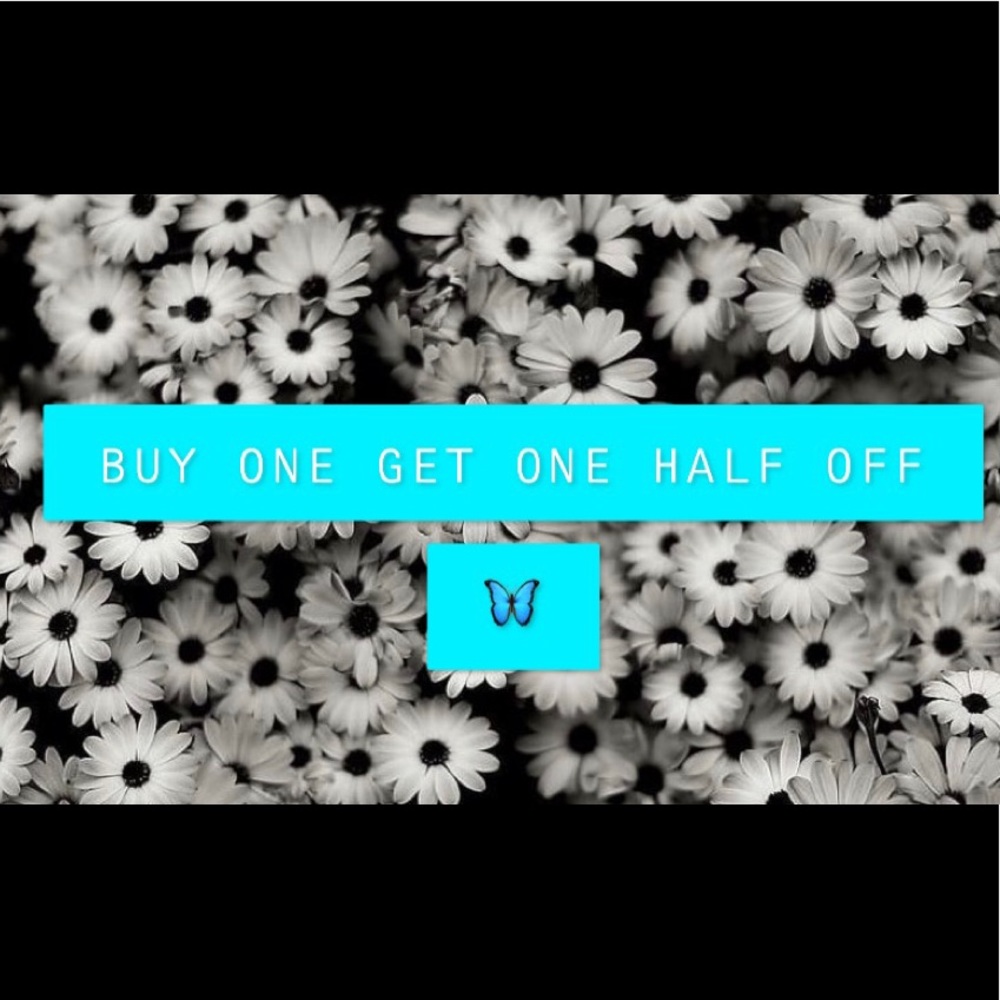 BUY ONE GET ONE HALF OFF!